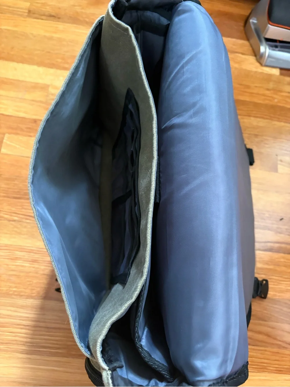 SwissGear Olive Green and Gray Canvas Messenger Bag